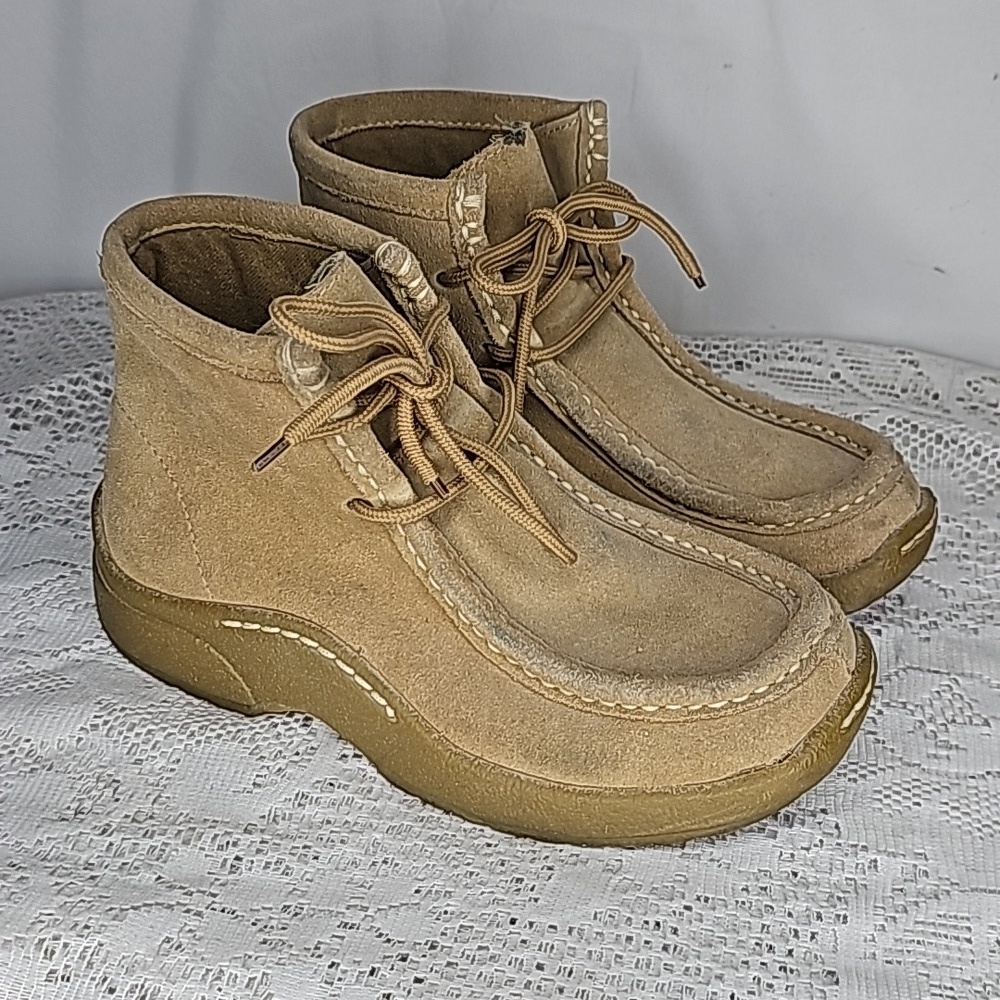 725 Originals Gavin tan suede leather chukka ankle boots lace up boots sz 6.5